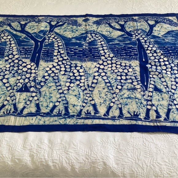 African wax print handmade batik fabric wall hangings lot of 3 - 33” x 45” - Picture 4 of 14